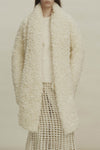 SWAYING 24 Autumn and Winter Velvet Double-Layer Large Coat SW-SW24AW1T100-BAI White